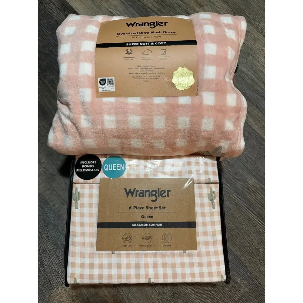 Wrangler cactus gingham